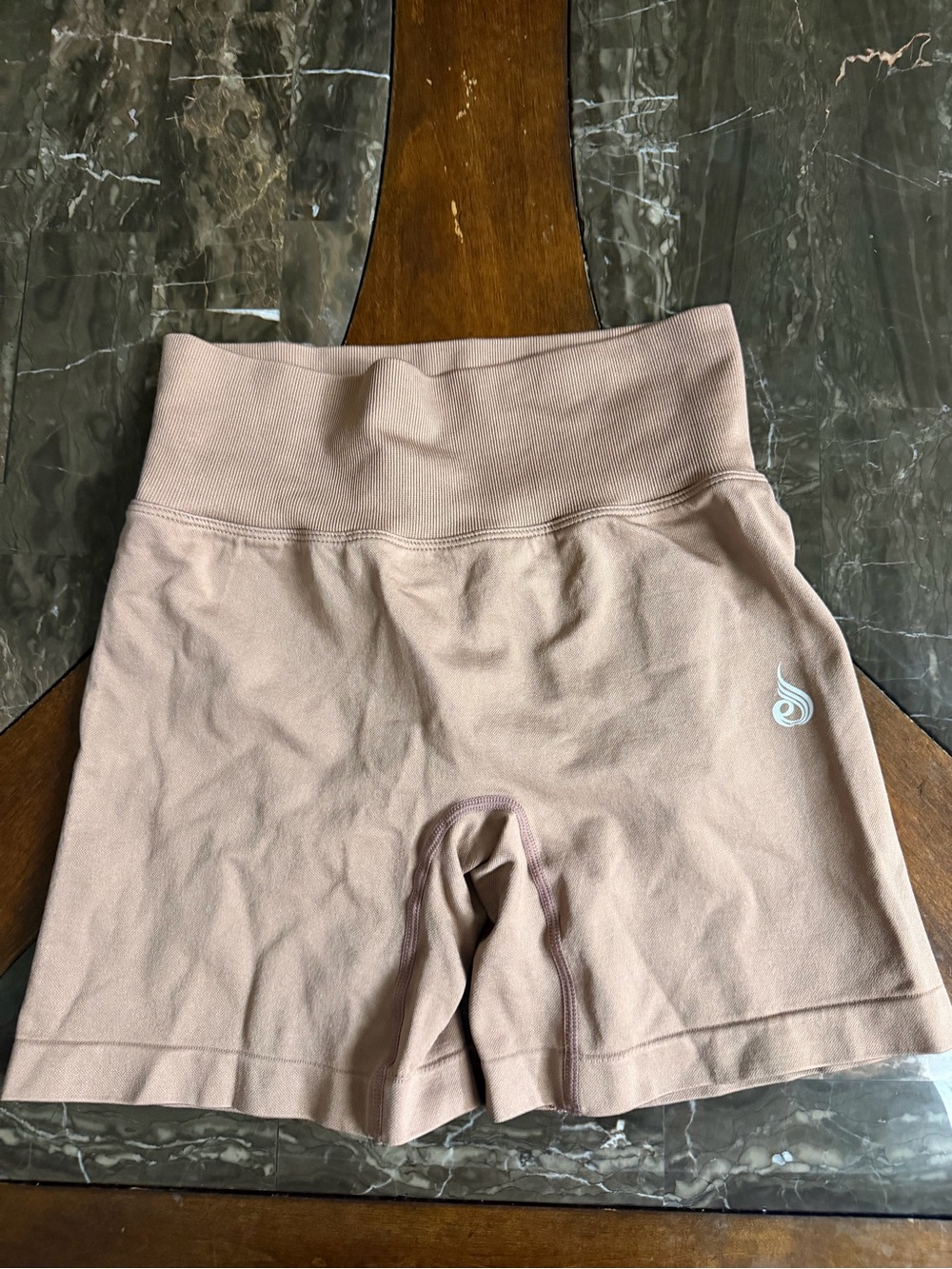 Ryderwear High-Waist Seamless Bike Shorts - Dusty Rose